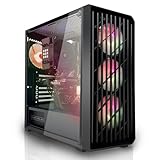 SYSTEMTREFF Basic Gaming PC AMD Ryzen 5 5500GT 6x4.4GHz | AMD RX Vega 7 4K HDMI DX12 | 256GB SSD | 16GB DDR4 RAM | WLAN Desktop Computer Rechner für Gamer, Zocker