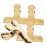 Homoyoyo 4 Stück Teiliges Beutelclips Lebensmittelechte Metallverschlussklemmen für Snacks und Lebensmittel Langlebige Tütenklammern zum Frischhalten Praktische und Tragbare