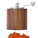 Manueller Pfefferstreuer - Holzsalz und Pfeffermühle | Küchenhelfer mit einstellbarem Mahlgrad für Sesam, Kreuzkümmel, Kaffeebohnen, Pfeffermüsli,