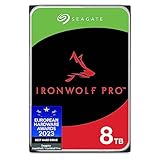 Seagate IronWolf Pro 8TB, NAS interne Festplatte, 3.5 Zoll, 7200 U/Min, CMR, 256 MB Cache, SATA 6 GB/S, inkl. 3 Jahre Rescue Service, Modellnr.: ST8000NTZ01