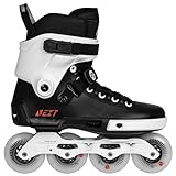 Powerslide Inline Skate Next Core Black 80, für Urban und Fitness, für Damen und Herren in schwarz/weiß