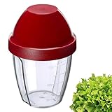 Westmark Mix- und Schüttelbecher/Shaker mit herausnehmbarer Mixscheibe, Fassungsvermögen: 0,25 l, Höhe: 12,8 cm, Kunststoff, BPA-frei, Mix-Ei, Farbe: Klar/Rot, 30892270