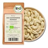 Kamelur 1kg BIO Cashewkerne Rohkost - Ganze Cashew Nüsse, unbehandelt und ohne Zusätze aus kontrolliert biologischem Anbau