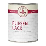 Bamberger Farbwerke Fliesenlack Fliesenfarbe matt (Wand- & Bodenfliesen) (Weiss matt, 750ml)