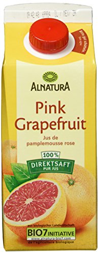 Alnatura Bio Pink-Grapefruitsaft, 6er Pack (6 x 750 ml)