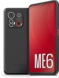 emporia ME6, Smartphone mit No-Panic-Taste, 5G Volte, 6,58-Zoll-Display, RAM 6 GB, ROM 128 GB, Android 13, 50 MP Kamera, 8 MP Selfie Kamera, Ohne Vertrag, Inkl. Easy Mode, Schwarz