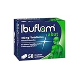 Ibuflam akut 400 mg Filmtabletten - Schnelle Schmerzlinderung und Fiebersenkung mit Ibuprofen - 50 Stk.