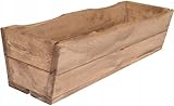FKL DESIGN Home Deco NEU Pflanzkasten aus Holz TOP Pflanzkübel Garten Terrasse fertig montiert D8 Farbe: Eiche inkl Plastikeinsatz (64 cm)