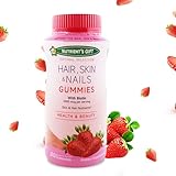 Haar Biotin Gummibärchen, Haarvitamine Gummies mit Vitamin C E für Haut Haare Nägel, Haarwachstum Beschleunigen, Vitamin Gummies für Haarausfall Frauen, 80 Stück