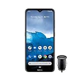 Nokia 6.2 Smartphone - Deutsche Ware (16cm (6, 3 Zoll), 64GB interner Speicher, 4GB RAM, Dual Sim) inkl KFZ-Adapter, Keramik schwarz (Generalüberholt)
