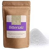JKR Spices Bittersalz 250g | Epsom Salz in Lebensmittelqualität | Magnesium Sulfate food Grade | MgSO4 im CO² neutralen wieder verschließbaren Beutel