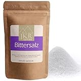 JKR Spices Bittersalz 250g | Epsom Salz in Lebensmittelqualität | Magnesium Sulfate food Grade | MgSO4 im CO² neutralen wieder verschließbaren Beutel