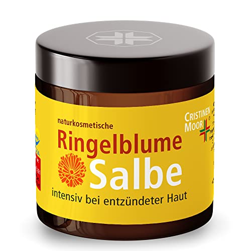 Bio Ringelblumensalbe I CristinenMoor Ringelblume Salbe, Naturkosmetik, zertifiziert- intensiv bei trockener, entzündeter Haut
