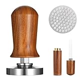 Zwfjcmsa 58-Mm-Espresso-Werkzeugset mit WDT-Werkzeug und Filter, Tamper mit Edelstahlbasis, Geschenk für Kaffeeliebhaber