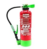 Aufladefeuerlöscher fluorfrei 6L ABF Schaum ANDRIS® (Fettbrand), 27A 144B 25F, EN 3 inkl. Wandhalterung, Standfuß & Orig. ANDRIS® Prüfnachweis für 2 Jahre