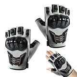 Generisch Motorradhandschuhe Herren, Motorradhandschuhe für Damen und Herren, Outdoor Handschuhe Herrens Kletter Tacticals Handschuhe Halbfingerfür Radfahren Airsoft Militär Paintball