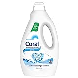 Coral Waschmittel White+ Flüssigwaschmittel für länger strahlendes Weiß mit Anti-Grau-Effekt 23 WL 1,15 Liter