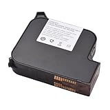 Walfront 45 Ml Tintenpatrone Große Kapazität Schnell Trocknen Tinte 600DPI High Definition Auflösung 1 Zoll Schrifthöhe für M20 T50 Handheld Tintenstrahldrucker (Black)