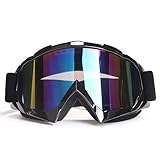 4-FQ Motocross Brille, ATV Dirt Bike Off Road Racing MX-Fahrbrille, Crossbrille,Hochwertige Motorradbrillen, mit Double Lens Schaumstoffpolsterung Anti Fog UV Schutzbrille