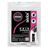 Streuhaar Nachfüllbeutel zur Haarverdichtung - Schütthaar, um den Haarmangel sofort zu verbergen - Haarpuder 100% natürlicher Baumwolle für Männer und Frauen (Schwarz 100g)