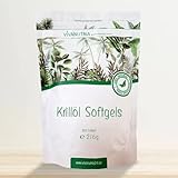 VivaNutria Krillöl-Kapseln 300 Stück I kleine Softgel-Kapseln | leicht zu schlucken I mit je 500 mg reinem Antarktis-Krillöl I beste Qualität - große 3-Monats-Packung I Krill-Öl Softgels