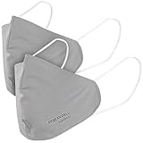PEARL Mund Nasenmaske waschbar: 2er-Set Alltags-Stoffmasken mit Filter-Textil, waschbar, Gr. M (Mund Nase Maske mit Filter, Nano Mundschutzmasken)