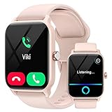 Smartwatch Damen mit Telefonfunktion 1.8' Alexa Integriert Herren Fitnessuhr 100+ Sportmodi, Pulsmesser SpO2 Stress Ein-klick Messen, Schlafmonitor, IP68, Sport Auto Identifizierung für IOS/Android