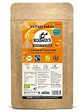 koawach Karamell + Meersalz Kakaopulver Trinkschokolade – Koffein Kakao Guarana Vegan heiße Schokolade Getränk weniger Zucker Kokosblütenzucker Energy Drink Backkakao Bio Fairtrade (500g)