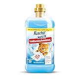 Kuschelweich Vollwaschmittel flüssig - für 22 Wäschen, hautverträglich, mikroplastikfrei, vegan - 1,1 l - Sommerwind