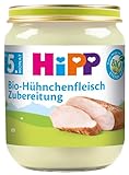 HiPP Bio-Hühnchenfleisch-Zubereitung, 6er Pack (6 x 125 g)