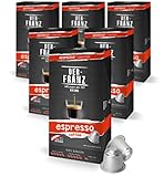 Der-Franz Nespresso kompatible Kaffee Kapseln, 6 x 10 Kapseln, Espresso