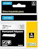 Dymo Rhino Permanent Polyester 19 mm 5,5 m schwarz auf klar