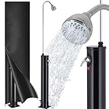 Monzana® Solardusche 18 Liter mit Schutzhaube 60° UV-Beschichtet Gartendusche Campingdusche Regendusche Aluminium Pool Dusche Solar