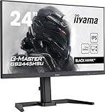 iiyama G-Master Black Hawk GB2445HSU-B2 60,5cm 23,8' IPS LED Gaming Monitor Full-HD 100Hz HDMI DP USB2.0 1ms Adaptive Sync Höhenverstellung Pivot schwarz