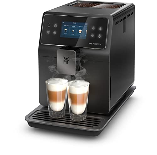 WMF Perfection 740L Kaffeevollautomat mit Milchsystem,15 Getränkespezialitäten, Double Thermoblock, Edelstahl-Mahlwerk, Nutzerprofil Speicherung
