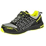 Goodyear Herren Metallfreie Arbeitssicherheit Trainer Mit Non Metallic Stoffkappe S1p / Sra Hro Sicherheitsschuhe, Schwarz Gelb, 42 EU
