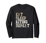 Kiteboard Power Kite Kiting Lustiger Kitesurfer Spruch Langarmshirt