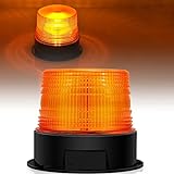 Dinfu LED Rundumleuchte led warnleuchte, 12V-24V Gelb Warnlicht mit magnetischem für KFZ Gabelstapler Traktor Golfwagen UTV Anhänger SUV J-eep