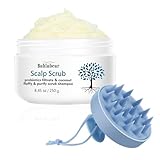 Kopfhaut Peeling, Haarpflege, Shampoo für juckende und trockene Kopfhaut, Anti-Schuppen Shampoo, Tiefenreinigung, Kopfhautpeeling mit Massagebürste, Scalp Exfoliator Scrub