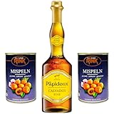 Mispelchen Paket - Papidoux Calvados Fine 0,7l 40% vol. + 2x Thomas Rink Mispeln aus der Dose 425g