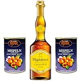 Mispelchen Paket - Papidoux Calvados Fine 0,7l 40% vol. + 2x Thomas Rink Mispeln aus der Dose 425g