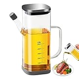 Generico Ölspenderflasche für die Küche, 550 ml, nachfüllbare Flasche für Öl – wiederverwendbar, Spender mit auslaufsicherem Design, Zubehör für Küche, zum Kochen, Grillen, Camping, Bar