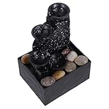 FUTUREORYY Wasserfall Dekorative Ornamente Brunnen Handwerk Zimmerbrunnen Zimmerwasserbrunnen Tischbrunnen Wasserfallbrunnen Kleiner Zimmerbrunnen Tischbrunnen Kunststoff
