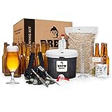 Brew Monkey® Bierbrauset Helles | Luxe Set 5 Liter Bier | 6,4% Vol. | Bier Brauen in der Küche | Bier Brauen Set | Männergeschenke | Bier Geschenke für Männer