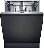 Siemens SN63EX04TE, iQ300, Smarter Geschirrspüler Vollintegriert 60 cm, Besteckkorb, varioSpeed Plus, Oberkorb höhenverstellbar, effiziente Trocknung, automatikProgramm, Maschinenpflege, infoLight
