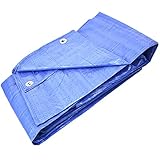 GARDENIX Allzweckplane, Abdeckplane, Gewebeplane, Schutzplane, Blau 60 g/m² (2m x 4m), Abdeckfolie, Plane Schützt vor Sonne, Regen, Schnee - Ideal für Camping, Terrasse,