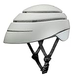 Klapphelm für Erwachsene. Helm, um Sich mit dem Fahrrad oder Roller durch die Stadt zu bewegen. Helm für Damen und Herren (Grau-Weiß, Größe L)