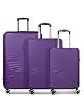 Franky Dallas 3.0 Hartschalen-Trolley mit 4 Rollen Koffer Set 3 Teilig | Ausgestattet mit TSA-Schloss, Dehnfalte, Leicht | Carry on Luggage für Männer-Frauen - Ideal für Flug-Geschäftsreisen