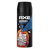 Axe Bodyspray Skateboard & Fresh Roses Deo ohne Aluminium sorgt 48 Stunden lang für effektiven Schutz vor Körpergeruch 150 ml