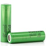 2 (Samsung) 25R 18650 Akku 3,7Volt 2500mAh 20-100A - Litium Ionen Li Ion - Batterie Alternative inkl. Kunststoffbox